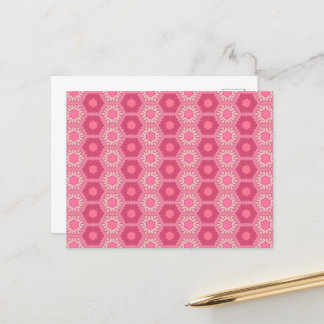 Dismal Pink Postcard Y2K Floral Wallpaper Inspired