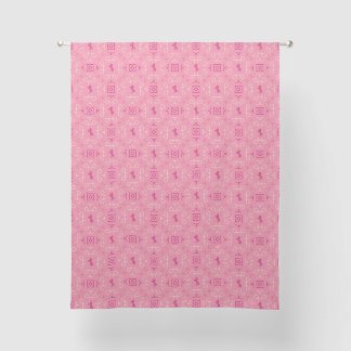 Dismal Pink Sheer Curtains Western Cowgirl Horses