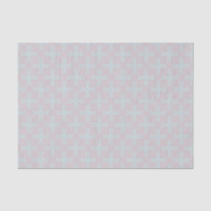 Dismal Southwestern Cross Motif Soft Gray Aqua Tissue Paper