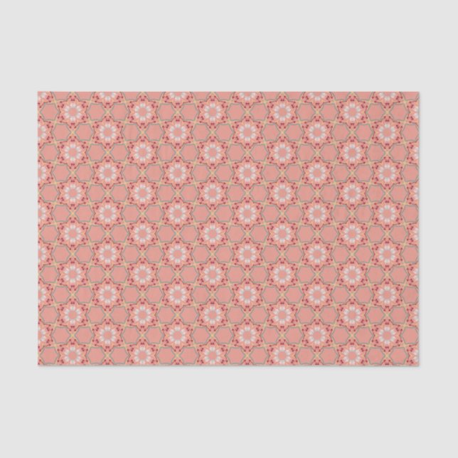 Dismal Structured Modern Western Kinetic Motif Tissue Paper (Front)