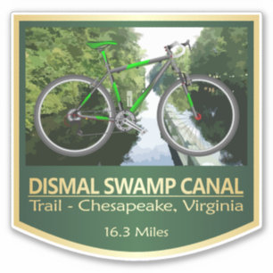 Dismal Swamp Canal Trail (bike2) Sticker