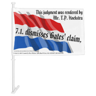 Dismisses Gates' claim by RoseWrites Car Flag