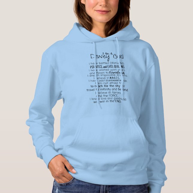 Disnerds : girl confessions hoodie (Front)