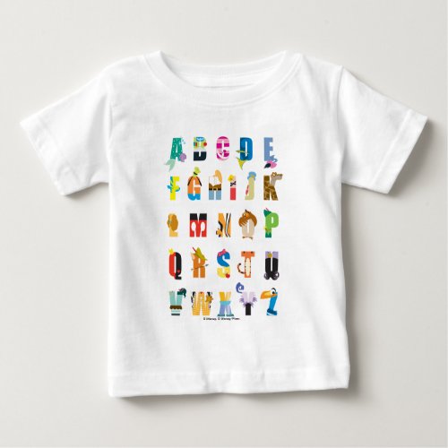 Disney Alphabet Mania Baby T_Shirt