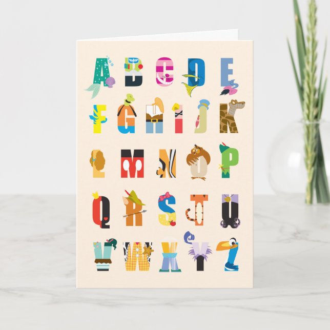 Disney Alphabet Mania Card (Front)