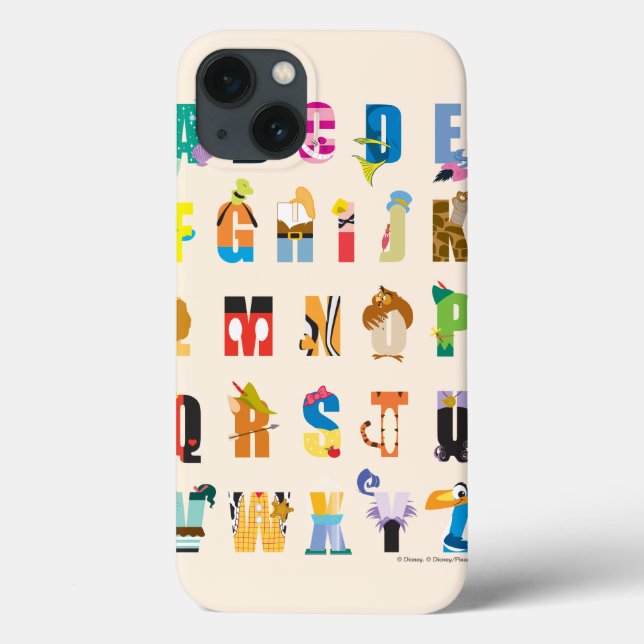 Disney Alphabet Mania Case-Mate iPhone Case (Back)