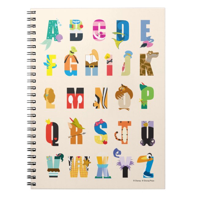 Disney Alphabet Mania Notebook (Front)
