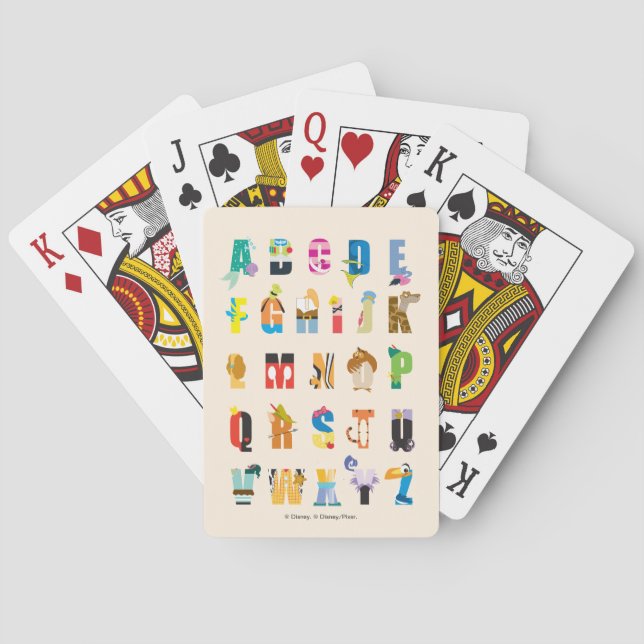 Disney Alphabet Mania Playing Cards (Back)