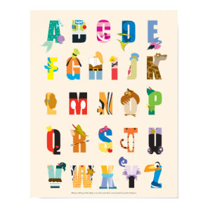 Disney Alphabet Mania Poster