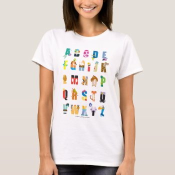Disney Alphabet Mania T-shirt by DisneyLogosLetters at Zazzle