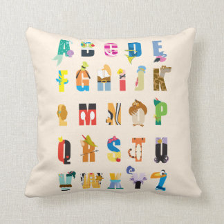 Disney Alphabet Mania Throw Pillow