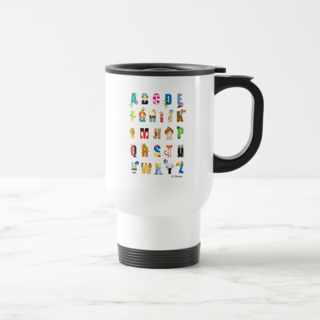 Disney Alphabet Mania Travel Mug (Right)