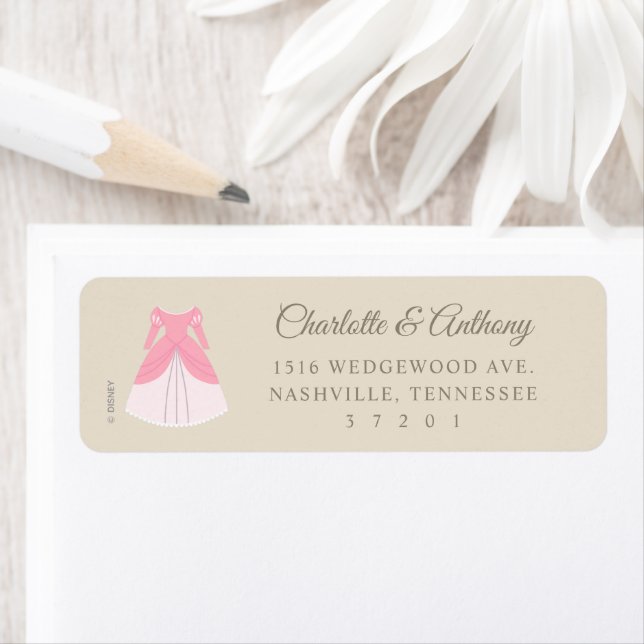 Disney Aurora Dress | Girl Baby Shower  Label (Insitu)