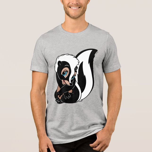 Disney Bambi Flower sitting Tri-Blend Shirt (Front)