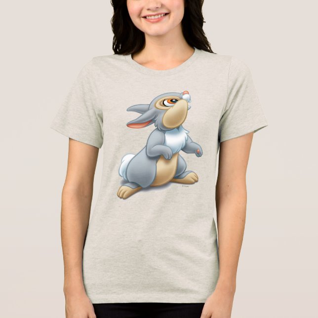 Disney Bambi Thumper sitting Tri-Blend Shirt (Front)
