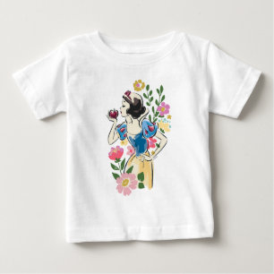 Disney Beautiful Snow White Floral Graphic Baby T-Shirt