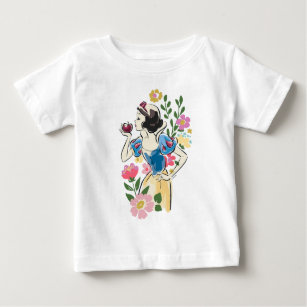 Disney   Beautiful Snow White Floral Graphic Baby T-Shirt