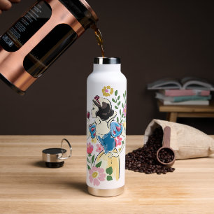 Disney Beautiful Snow White Floral Graphic Water Bottle