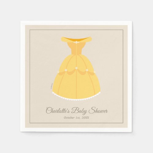Disney Belle Dress  Girl Baby Shower  Napkins