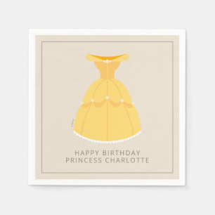 Disney Belle Dress Girl's Birthday Napkins