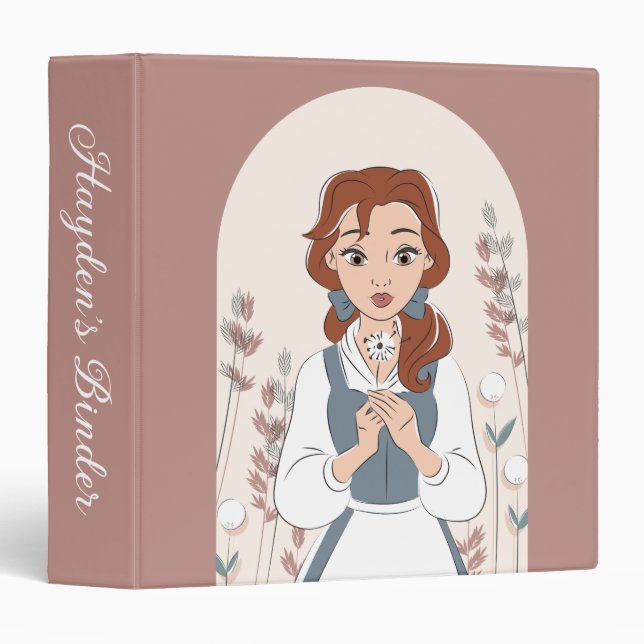 Disney | Belle in the Garden 3 Ring Binder (Front/Spine)
