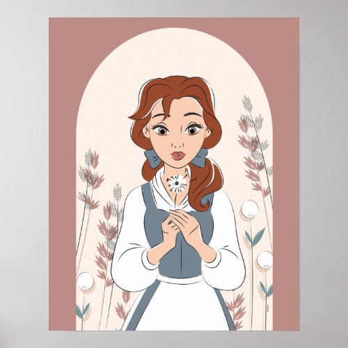 Disney  Belle in the Garden Poster