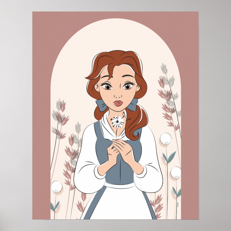 Disney | Belle in the Garden Poster