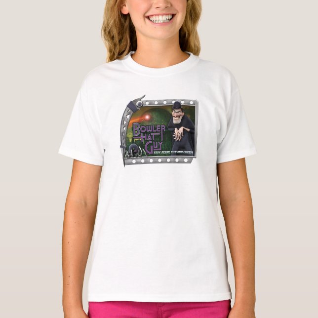 Disney Bowler Hat Guy In Scary Frame T-Shirt (Front)