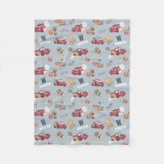 Disney Cars Lightning McQueen Custom Name Fleece Blanket