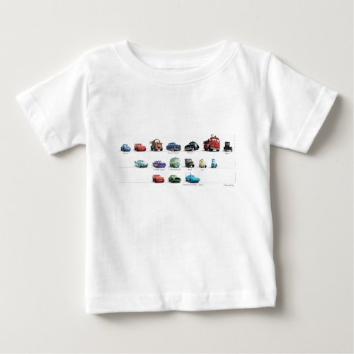 Disney Cars Lineup Baby T_Shirt