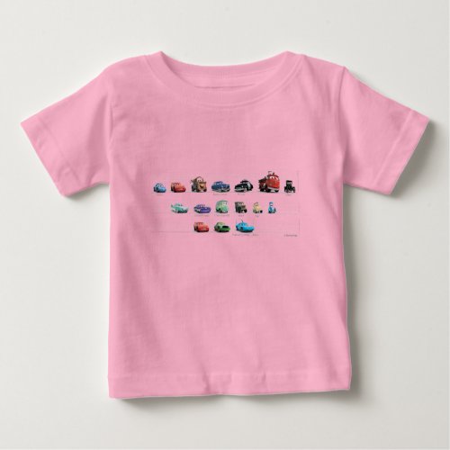 Disney Cars Lineup Baby T_Shirt