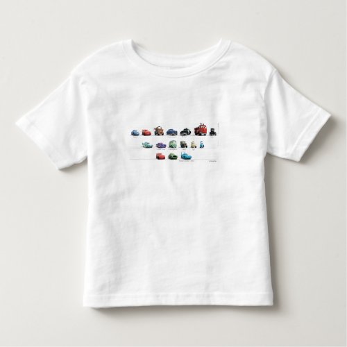 Disney Cars Lineup Toddler T_shirt