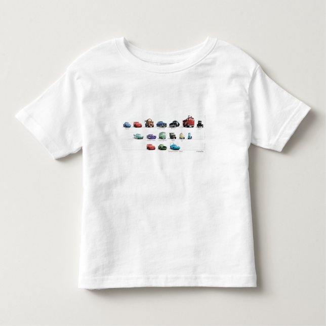 Disney Cars Lineup Toddler T-shirt (Front)