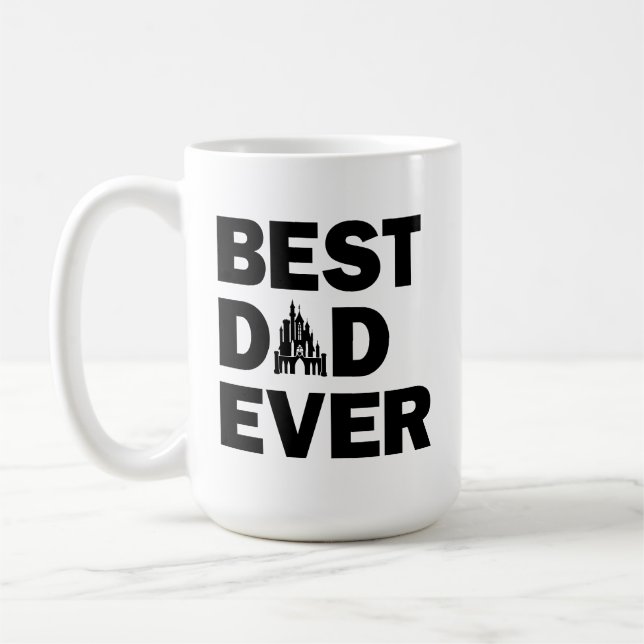 Disney Castle | Best Dad Ever Coffee Mug (Left)