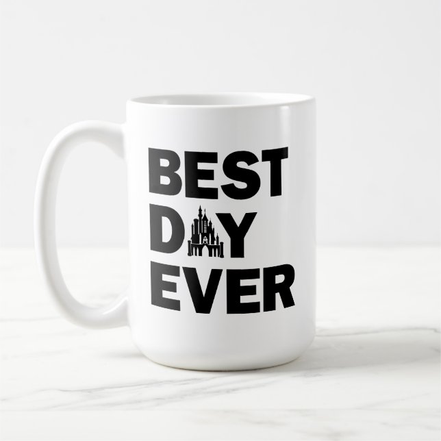 Disney Castle | Best Day Ever Coffee Mug (Left)