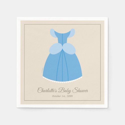 Disney Cinderella Dress  Girl Baby Shower  Napkins