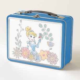 Disney Cinderella Watercolor Metal Lunch Box