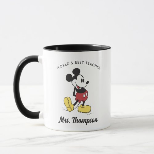 Disney  Classic Mickey Mouse _ Custom Teacher Mug