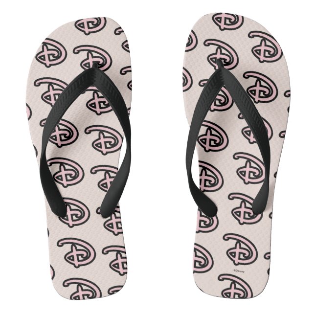 Disney D Logo Flip Flops (Footbed)