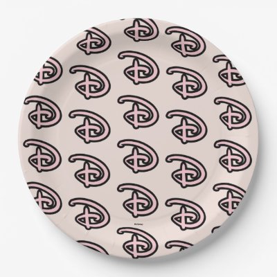 Disney D Logo Paper Plates