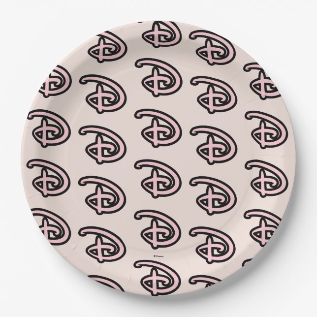Disney D Logo Paper Plates (Front)