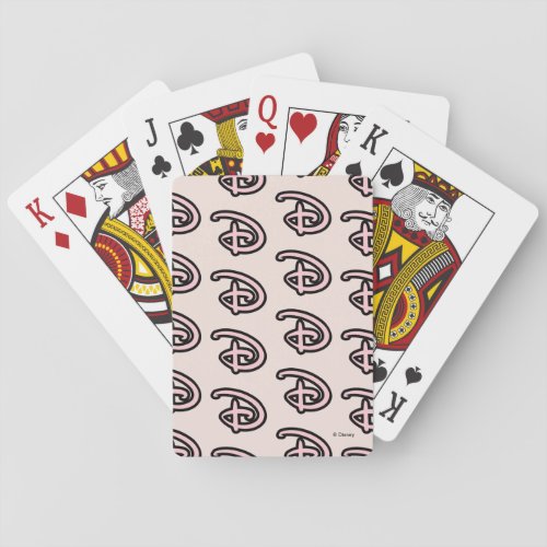 Disney D Logo Poker Cards