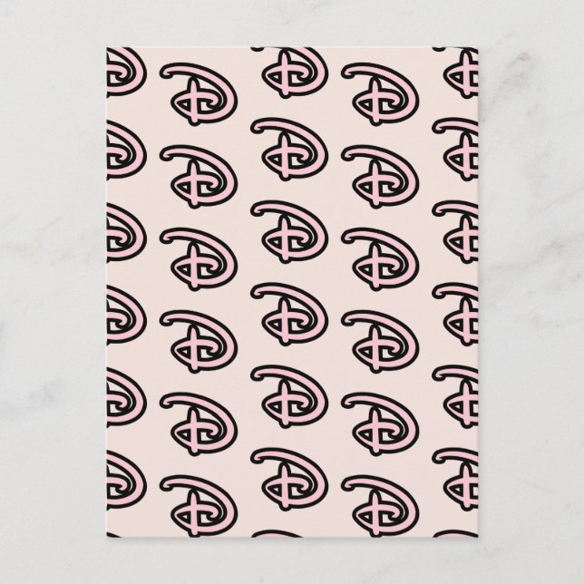 Disney D Logo Postcard (Front)