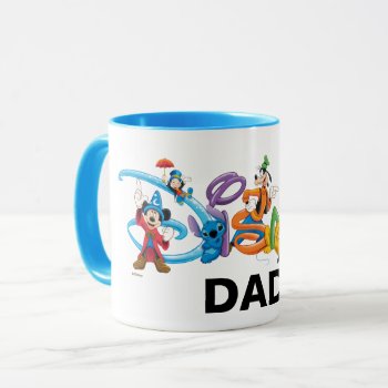 Disney Dad | Mickey And Friends Mug by DisneyLogosLetters at Zazzle