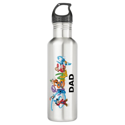 Disney Dad  Mickey and Friends  Stainless Steel  Stainless Steel Water Bottle