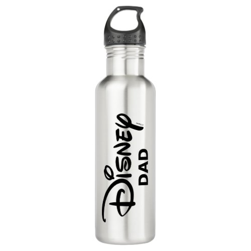 Disney Dad  White Logo Stainless Steel Water Bottle