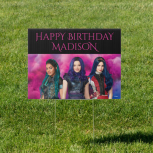 Disney Descandants Birthday Sign