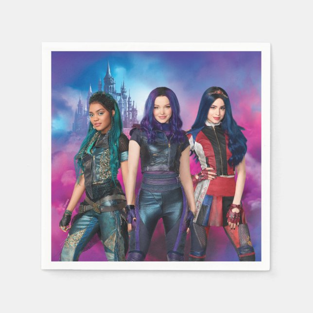 Disney Descendants Birthday Napkins (Front)