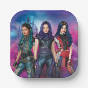 Disney Descendants Birthday Paper Plates
