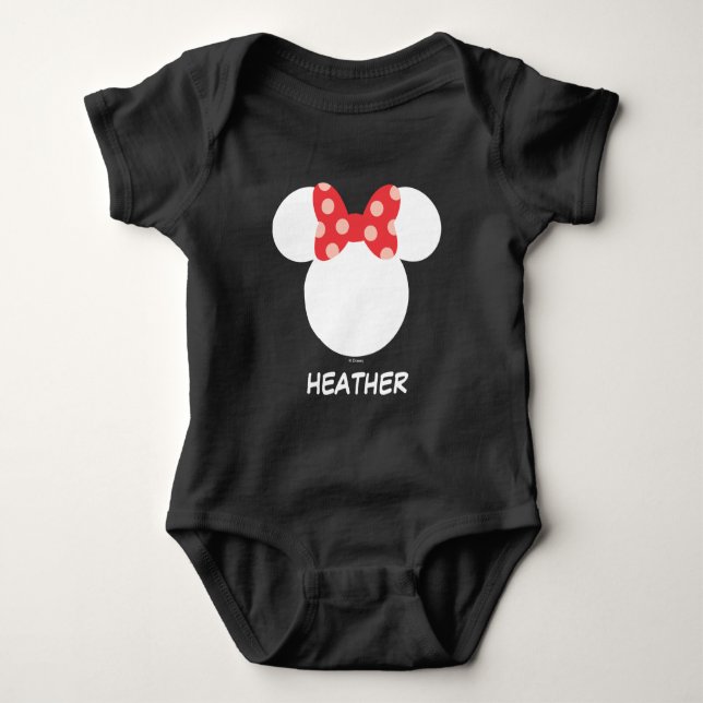 Disney Family Vacation - Minnie | Add Your Name Baby Bodysuit (Front)